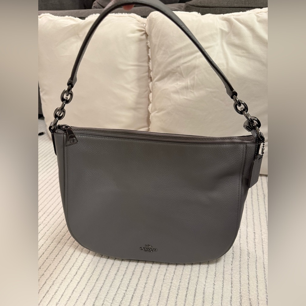 Coach Chelsea 32 Hobo Bag Gray Pebbled Leather , NWOT